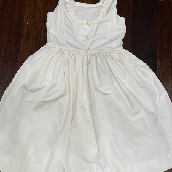 Ralph Lauren Ivory Sleeveless Kids Dress - Picture 1 of 5